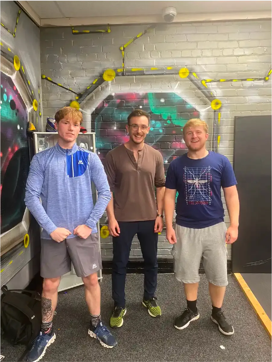 Athlete recovery celebration - thumbs up after treatment