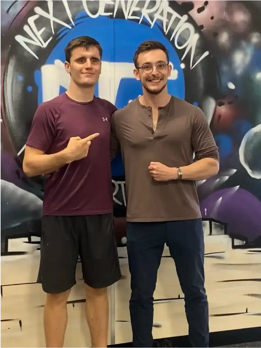 Client success photo - thumbs up with Professional Sports Physio